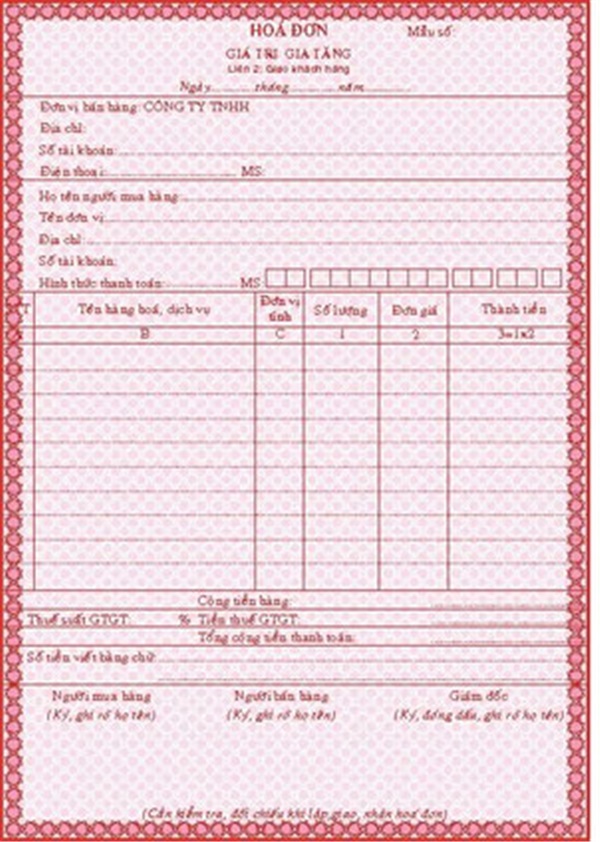 Hóa đơn VAT